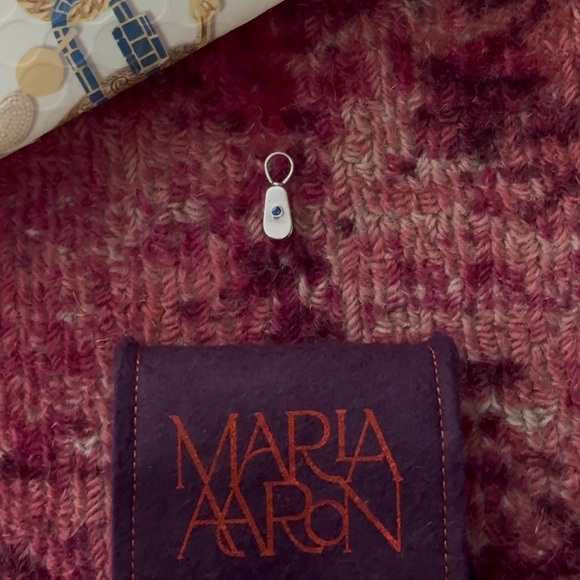 Marla Aaron Baby Pulley Sapphire Sterling Silver - Picture 1 of 10